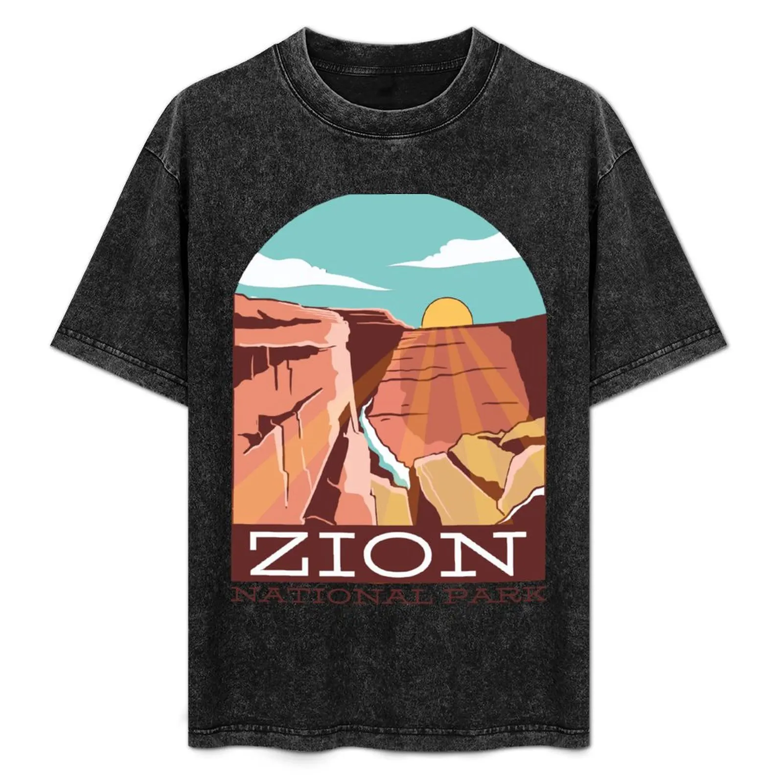 

ZION NATIONAL PARK T-Shirt blanks custom t shirt black t shirts for men