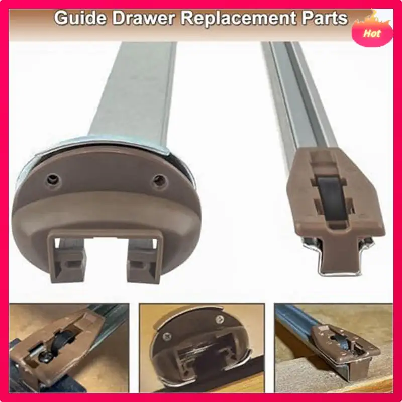 

12X For Kenlin Rite-Trak II Replacement-Drawer Rail Kit Part 168 For With Metal Back And Drawer Stops With Rollers