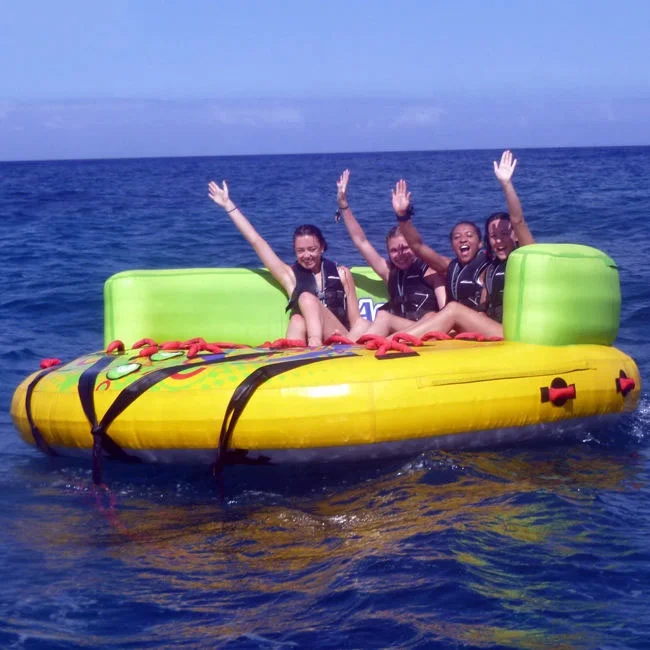 

Commercial Crazy Inflatable Floating Sofa Inflatable Towable Water Sports Inflatable UFO