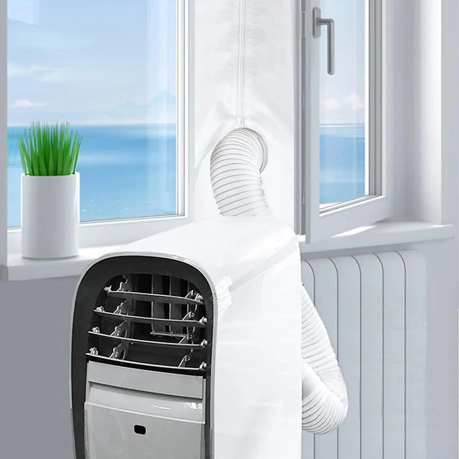 Portable Air Conditioner Window Seal Kit Window Vent Sealing Kit For AC Weatherproof Energy-Efficient Air Exchange Guard