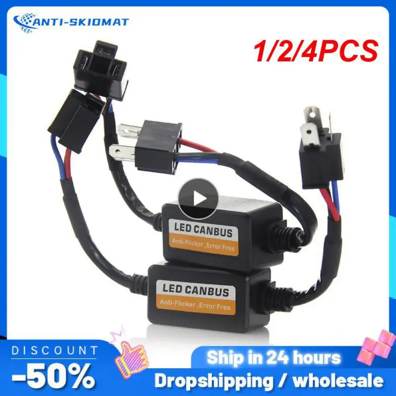 

1/2/4PCS Warning Canceler Plug&play Car Led Canbus Load Resistor Controller H1/h3/h4/h7/h8/h9/h11 Led Decoder Durable 12v Car