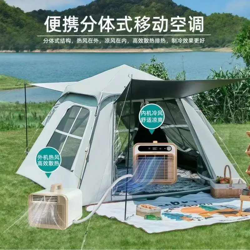분리형 휴대용 컴프레서 에어컨 설치 불필요 배수 불필요 - Outdoor Camping Van Tent 리뷰 및 가격