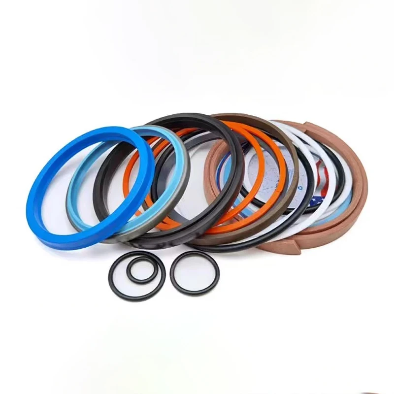 4SETS CX130B Excavator Arm/Boom/Bucket Cylinder Seal Kit for CASE130B Hydraulic Repair Oil Seal