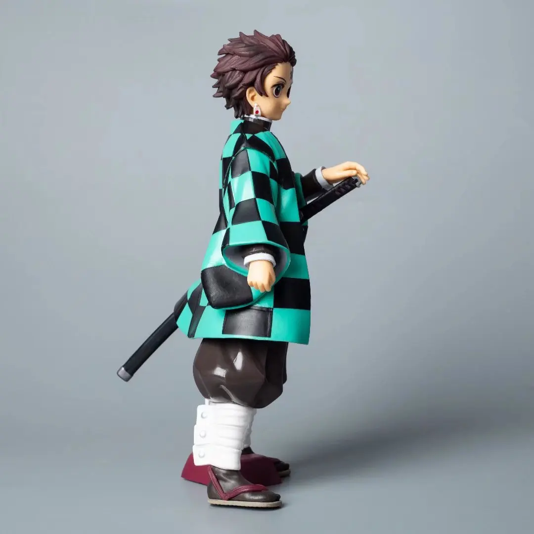 أنيمي شيطان القاتل Gk عمل أرقام كامادو تانجيرو أجاتسوما زينيتسو Nezuko Hashibira Inosuke بولي كلوريد الفينيل تمثال نموذج اللعب 19-22 سنتيمتر