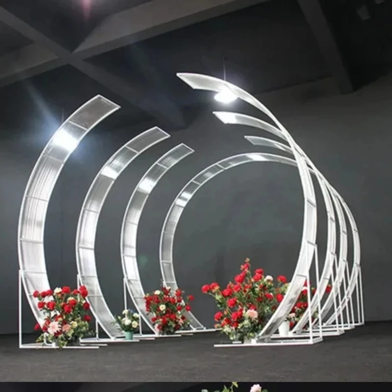 

Led Lighted Arch Backdrop Mandap for Wedding Events Party Decoration Supplies