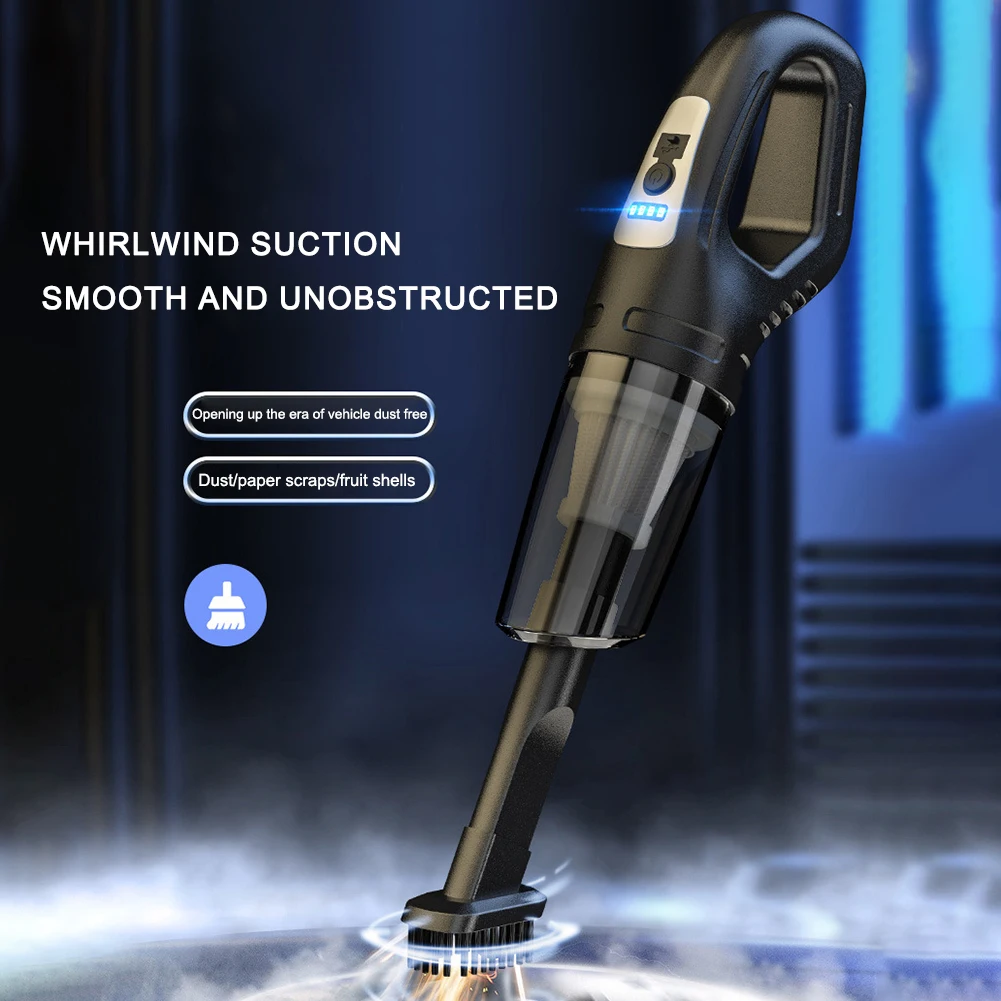 120W Portable Car Vacuum Cleaner USB Charging Handheld Cordless Vacuum Cleaner Powerful Suction for Auto Home Office Pet ﻿