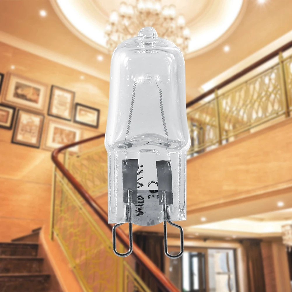

ZK30 10Pcs G9 Base Halogen Light Bulb 120V 40W Lighting Replacement Home Warm White Bright