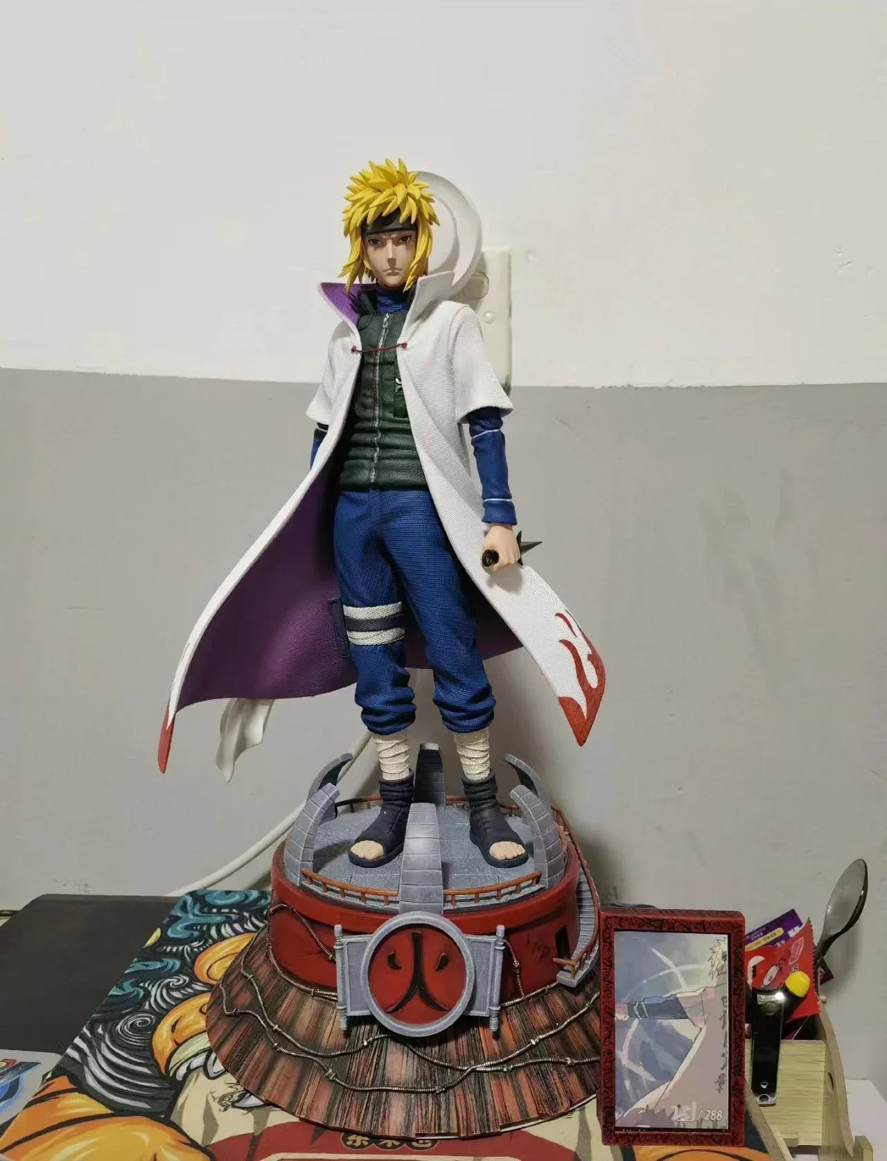 Figurine d'anime NarAANamikaze Minato, Akatsuki, modèle de collection d'organisation, jouet en boîte, figurine d'ornement, véritable stock, 29cm, 1/6