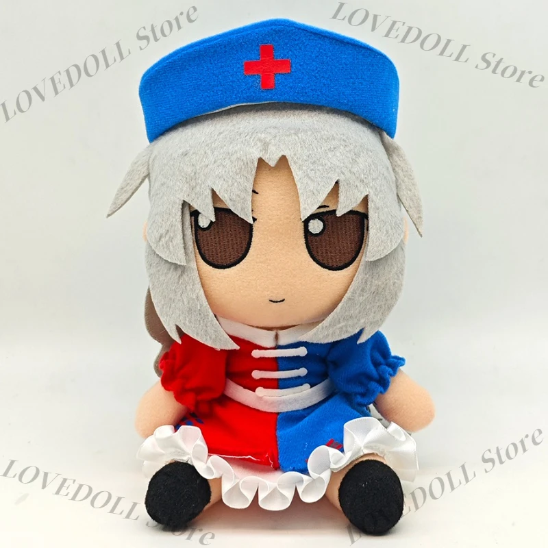 

Аниме-игра TouHou Project Yagokoro Eirin Fumo Kawaii 20 см, хлопковая кукла для косплея, мягкие плюшевые фигурки для сидения, подарок для фанатов