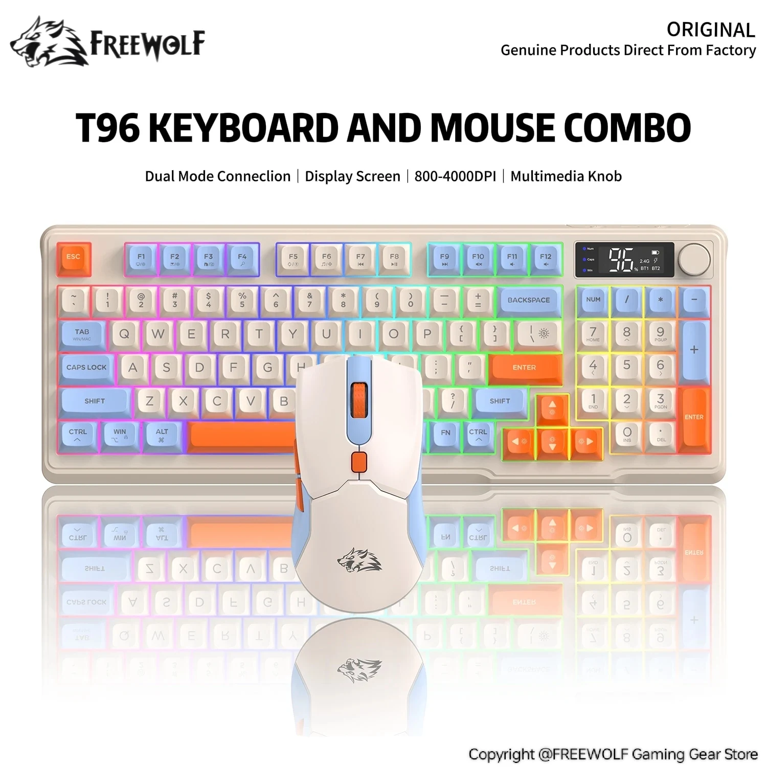 t96-fashionable-three-color-keyboard-and-wireless-mouse-kitfreewolf-intelligent-screenmulti-functional-knobrgb-keyboard