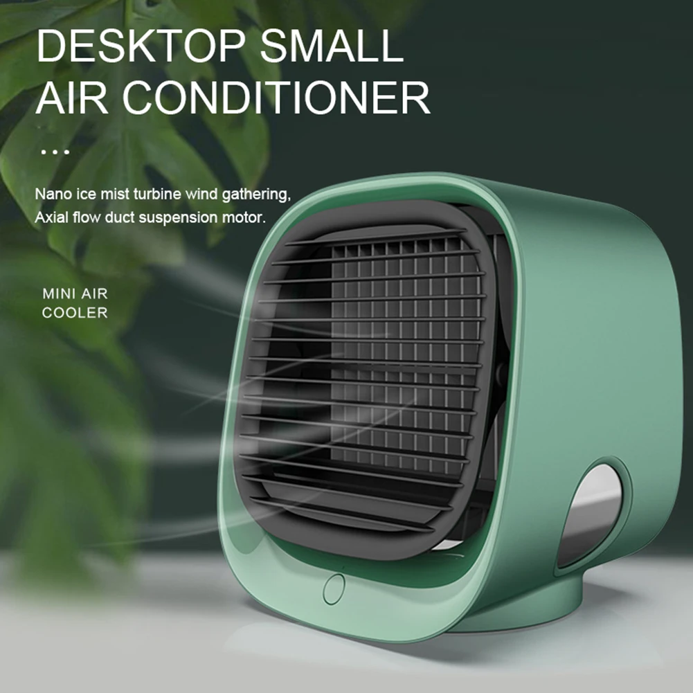 

Desktop Mini Mist Cooler USB Powered 3 Modes Ultra Quiet Portable Cooling Fan For Office/Home