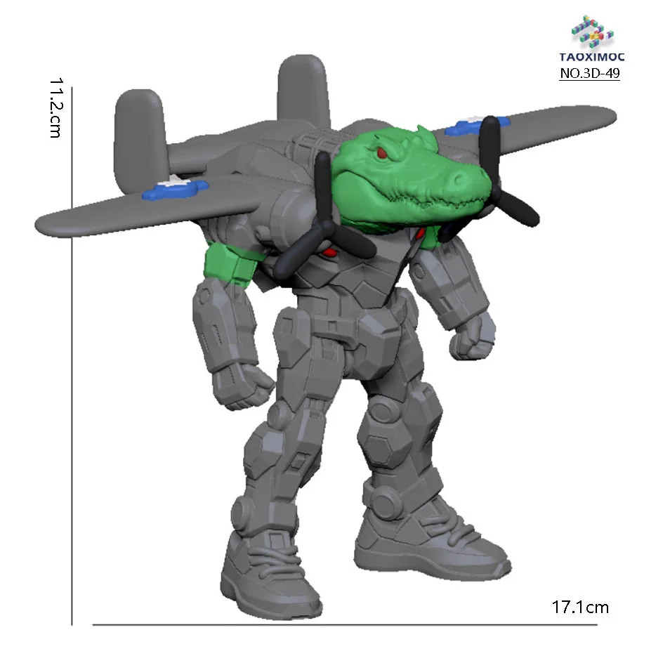 

Фигурка акулы с 3D принтом Shimpanzini Bananini Tralalero Tralala Tung Sahur Fusion Monster, игрушечная фигурка Tung Mecha, собранные куклы