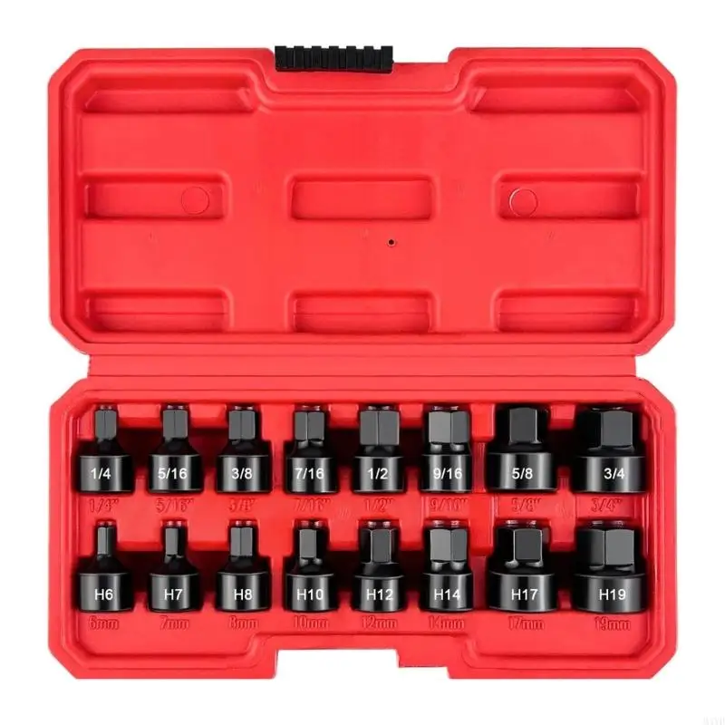 Heat-Treated Steel Tap Holder 16-Piece Mixed Measurement Collection for Damaged Thread Repair and Automotive or M4YD