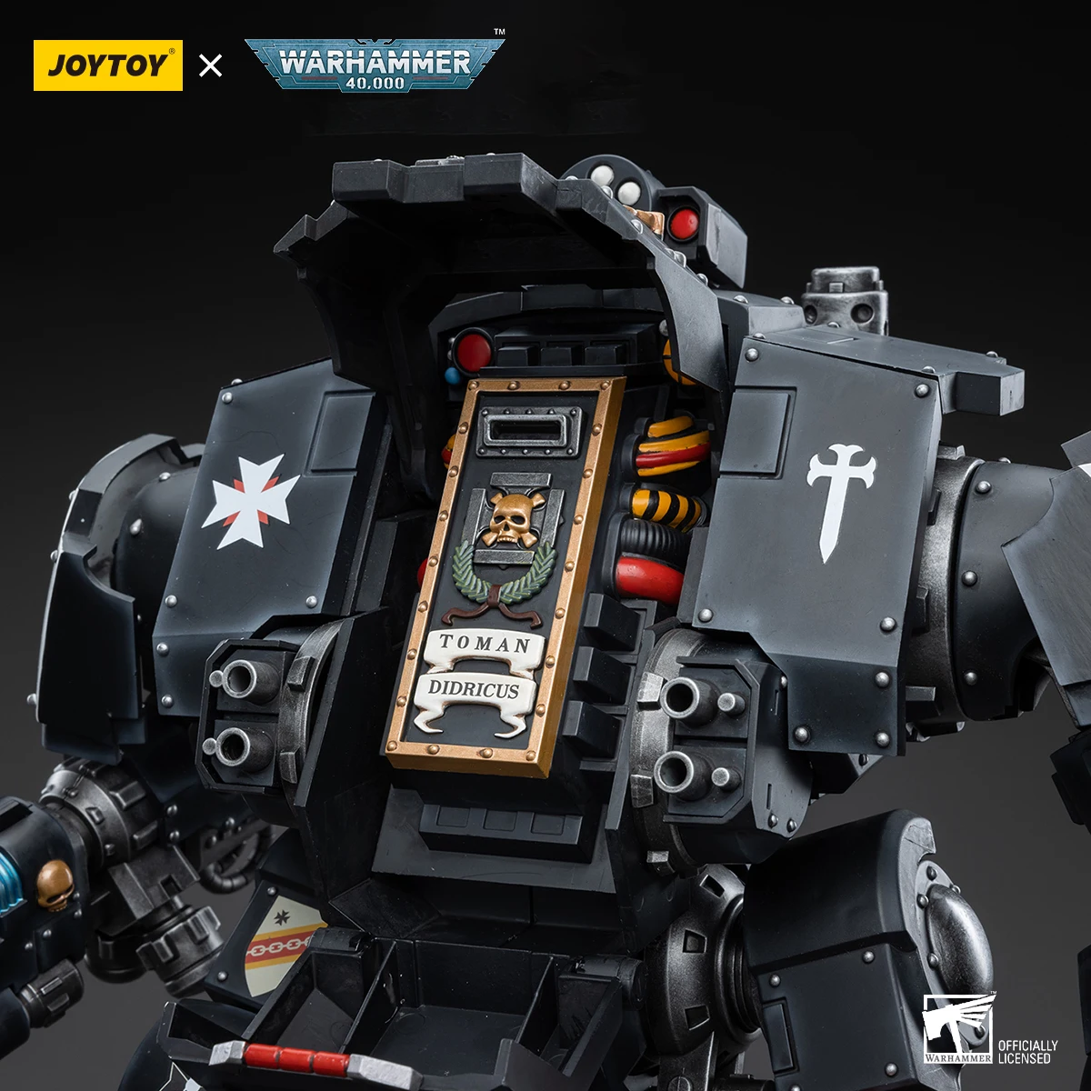 JOYTOY Warhammer 40K Figurine 1/18 Black Templars Redemptor Dreadnought Anime Figurine Joint mobile modèle Collection jouets