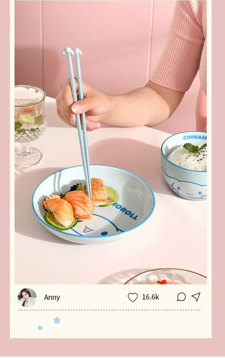 Sanrio Hello Kitty Legierungs-Esslöffel, Kawaii-Stil, rutschfest, antibakteriell & Küchen-Esszubehör, Paar-Esslöffel als Geschenk – Detail 4