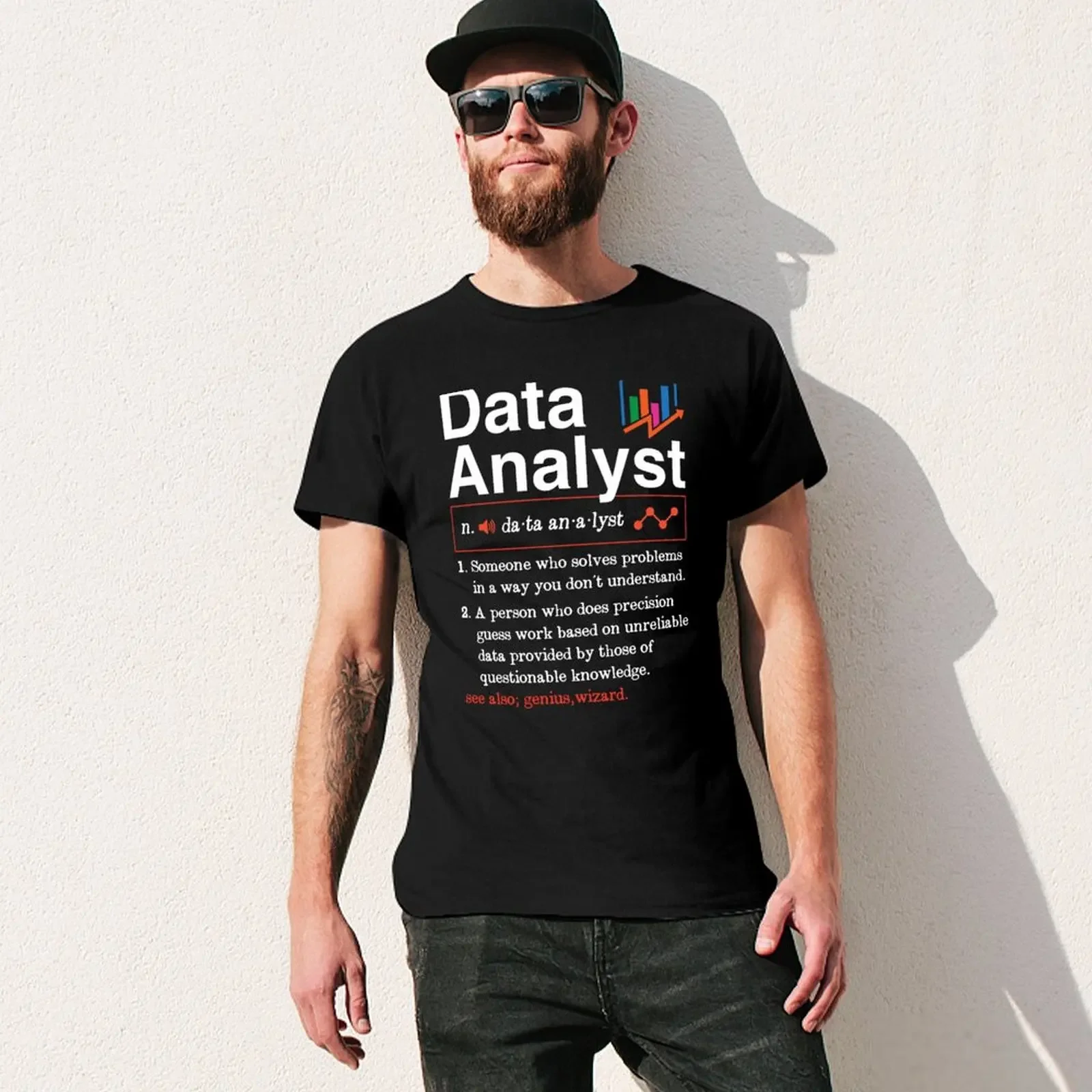 Data Analyst Gift Data Analytics Funny Data Analyst Definition T-shirt blacks Aesthetic clothing customs t shirt for men