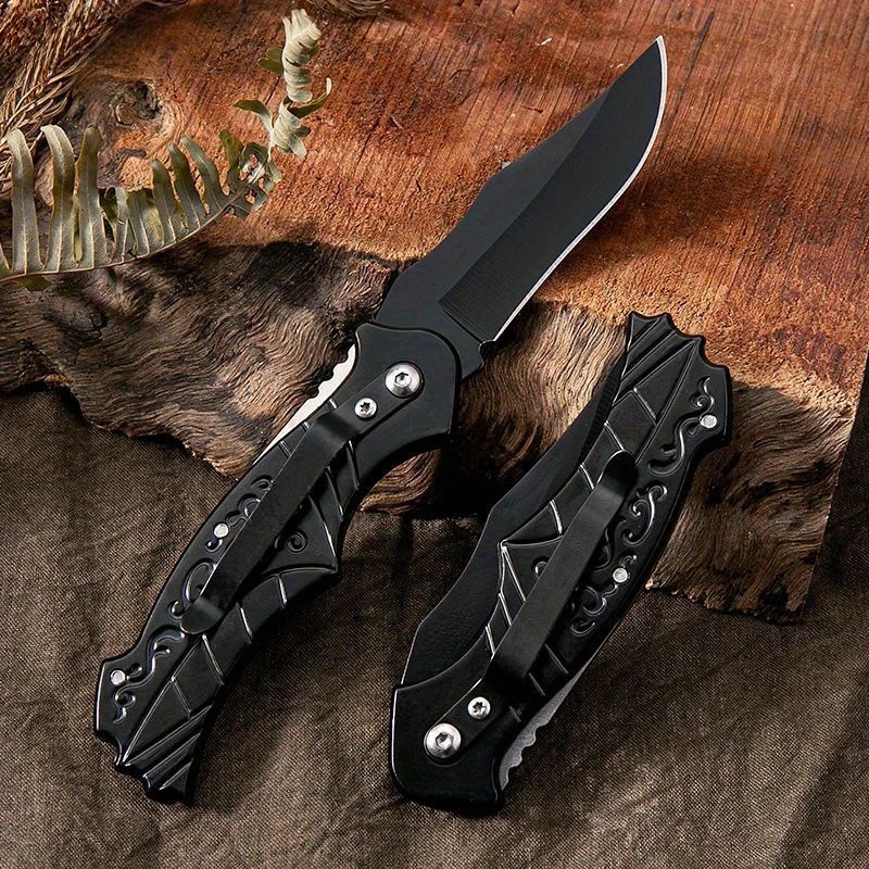 1pc, Portable Outdoor Folding Pocket Knife - Sharp Survival Knife for Camping, Hiking, Hunting, and Emergency Situations