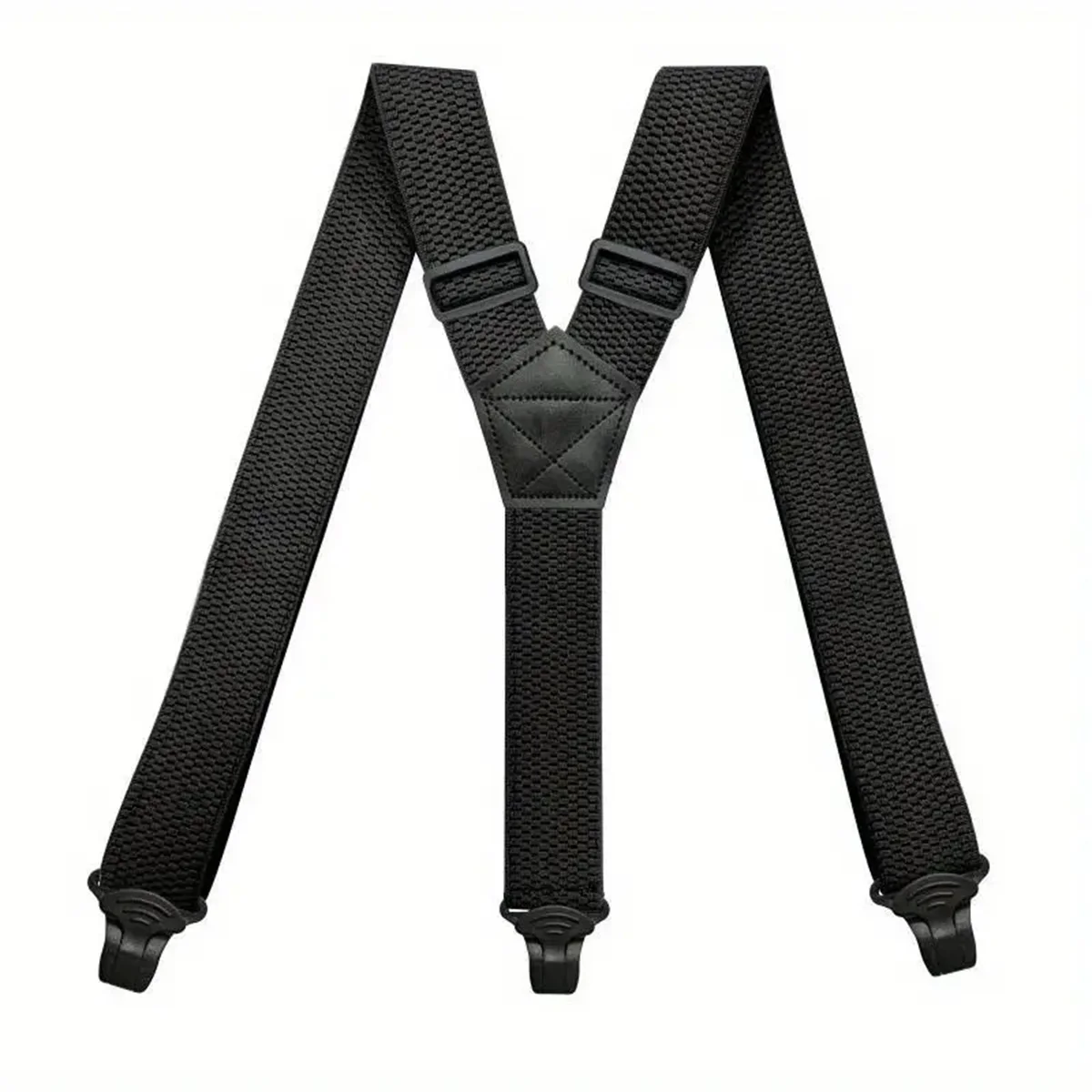 RapDuty-Bretelles droites en Y pour hommes, 3 clips durables, réglables, ceinture élastique pour le travail et les vêtements de plein air