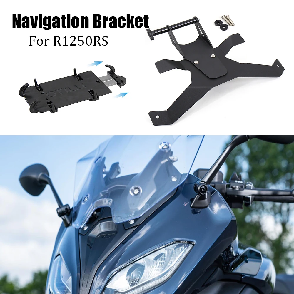 

Motorcycle Modify GPS Phone Navigation Bracket USB Charger Holder Mount Stand For BMW R1250RS R 1250 RS