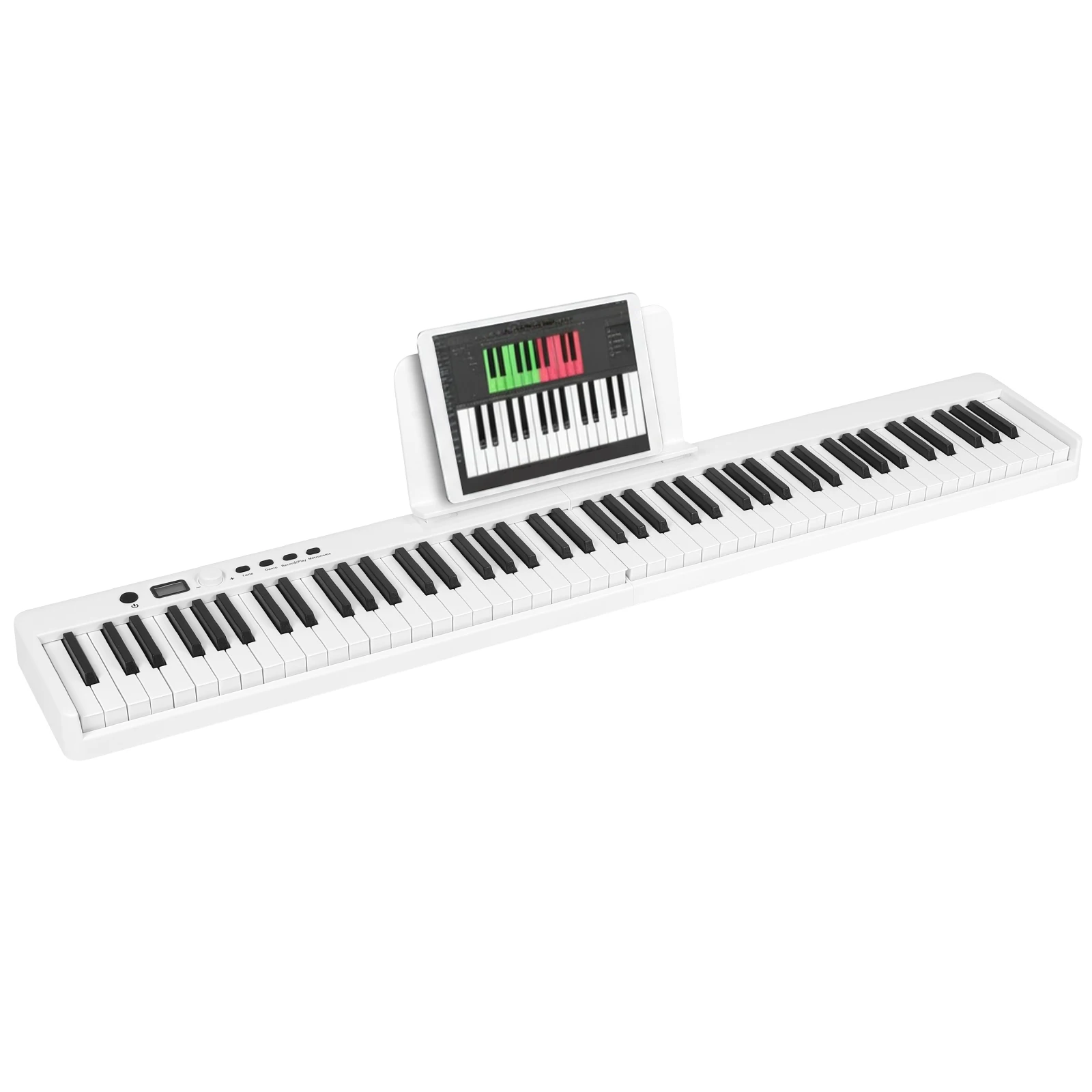 

88-Key Full-Size Portable Electric Keyboard Full Size Compact Portable Digital Piano Set W/MIDI BT Suitable for Adult Toddler