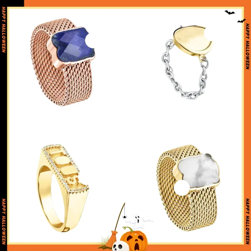 2024 New Spain Selling Jewelry Light Luxury Jewelry Elegant Ladies Ring Party Exquisite High Quality Halloween Gifts.