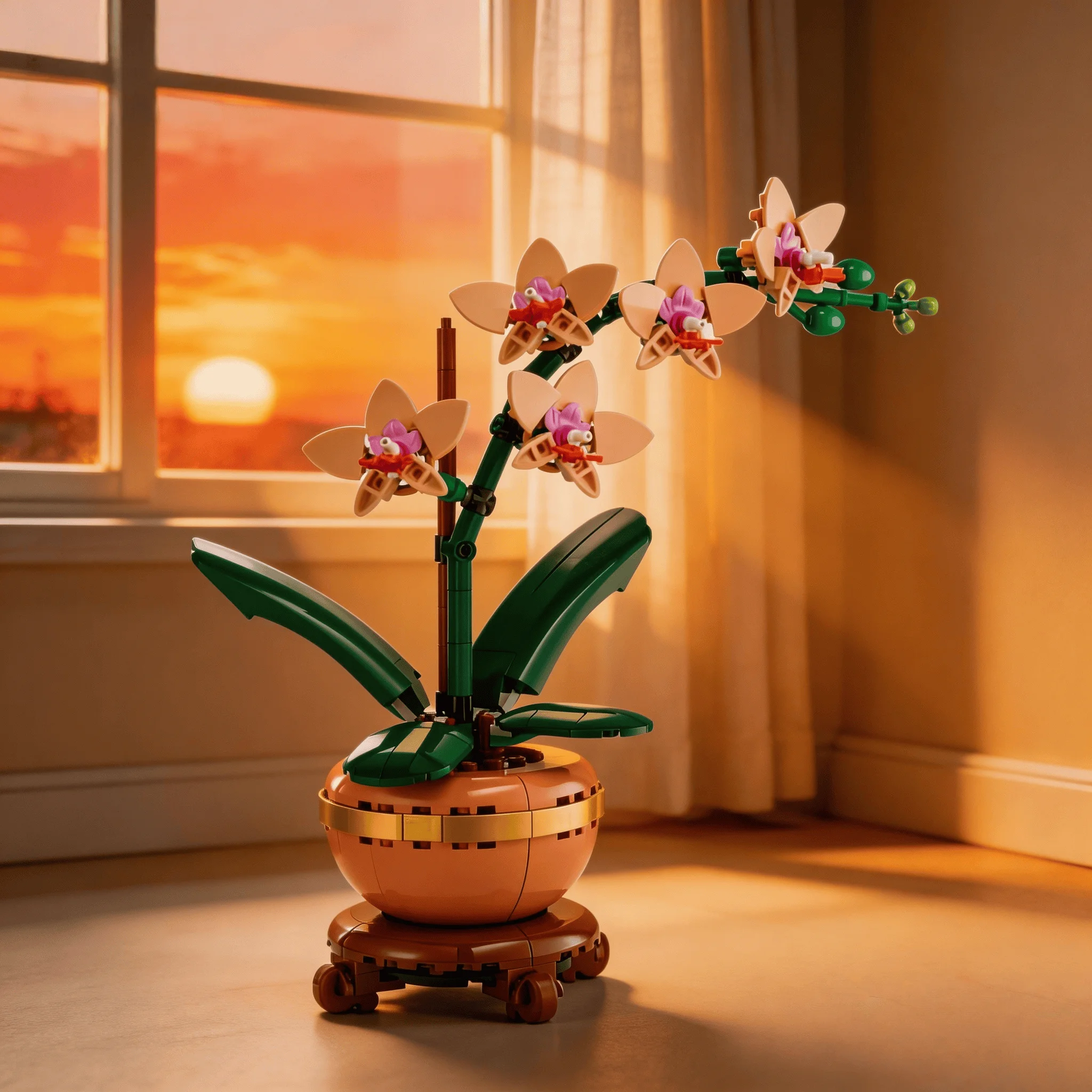 

Home decoration interesting and beautiful flowers 274 granular flower building blocks assembly 2026 new model holiday gift adult