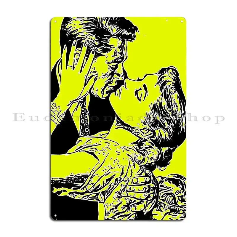 Casal Love Kissing To Be Clever Metal Sign Decoration Vintage Design Character Garage Tin Sign Poster