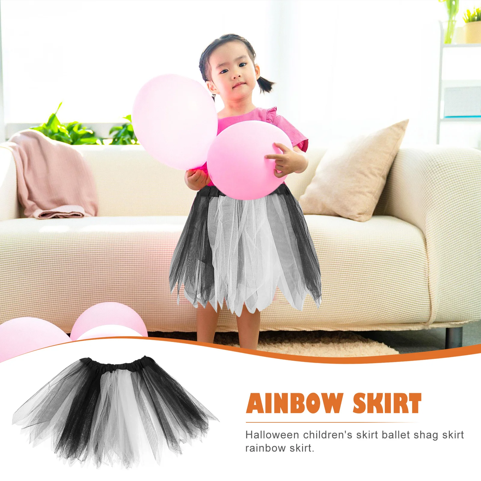 Tutú de arcoíris para falda de Ballet de tul Premium, disfraz de fiesta, falda de baile, traje de mascarada de Halloween, 1 ud.