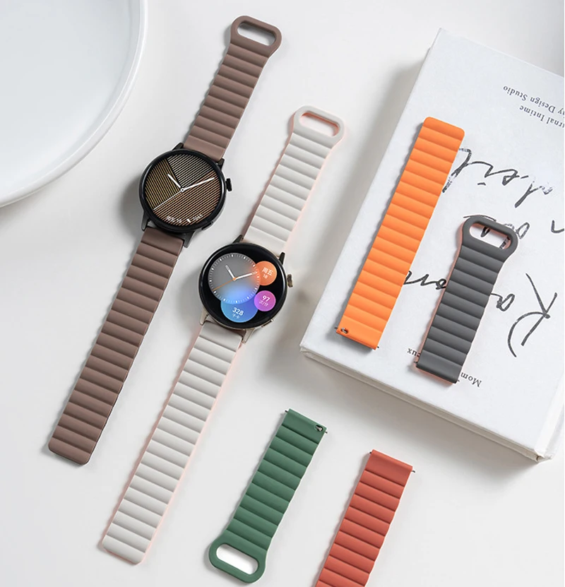 Magnetic Silicone Band for Huawei Watch GT 6 Pro 46mm Sports Strap for Huawei GT6 41mm 46mm GT6Pro GT5 GT5Pro GT4 GT3 2 Bracelet