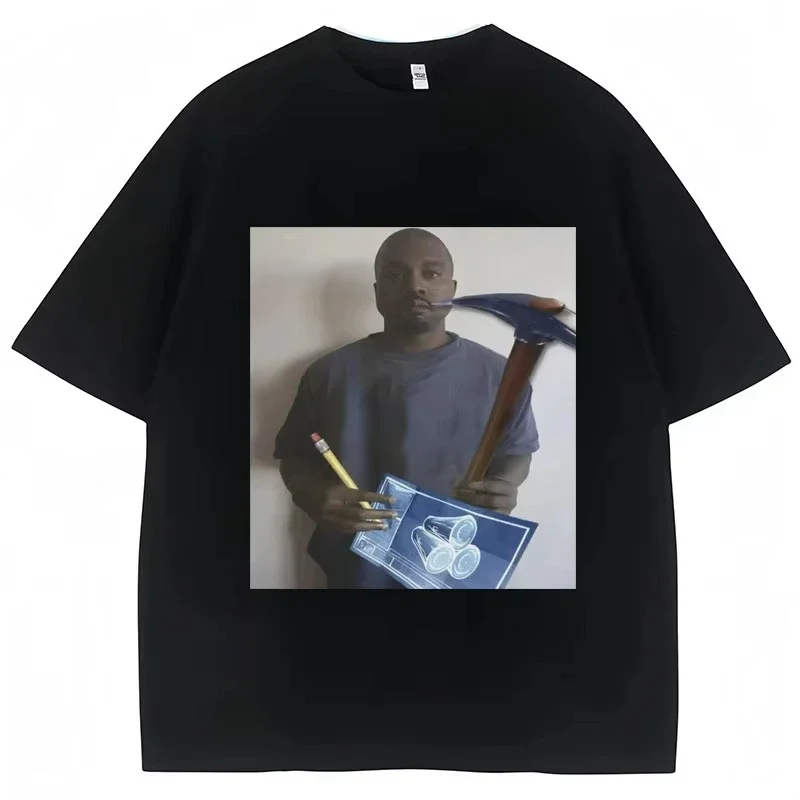Funny Kanye West Meme Graphic T-shirt Kid's Video Game Humor T Shirt Women Summer Creativity Tees Streetwear Gifts