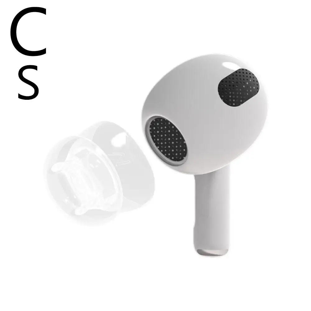 Suitable For Apple AirPods4 Earplugs Ear Caps Suction Cup Self-adsorption Non-slip Physical Noise Reduction Earphone Cover R9A6