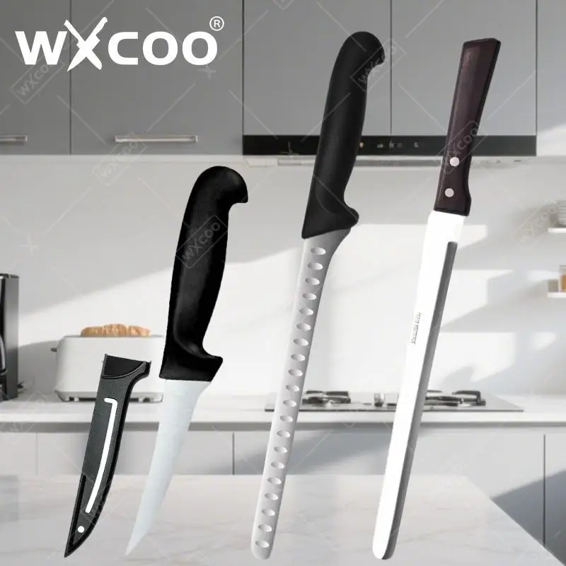 WXCOO-cuchillo para jamón, cuchillo versátil para cortar carne, cuchillos de cocina para deshuesar, cuchillos de cocina de acero inoxidable, cuchillo para cocinar y cortar Sushi