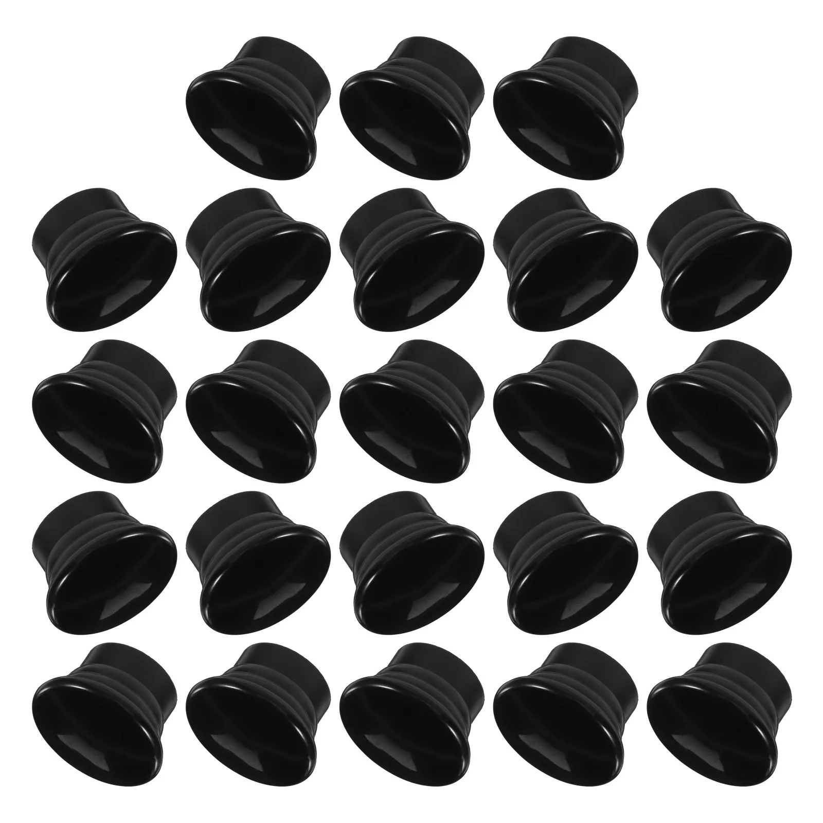 

50Pcs Plastic Curtain Rod End Caps Decorative Finials Universal Fit for Drapery Rods Window Treatment Hardware Curtain