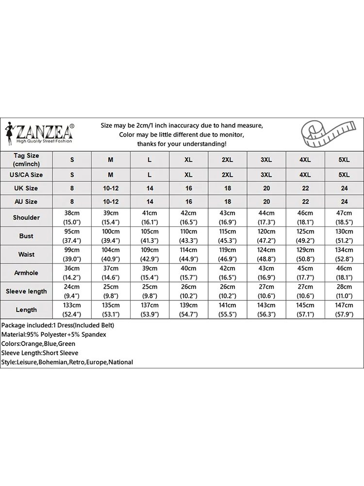 ZANZEA Women Fashion Floral Printing Maxi Dresses Elegant Tie Waist Short Sleeve Collared Shirt Dress Summer Casual Vestidos