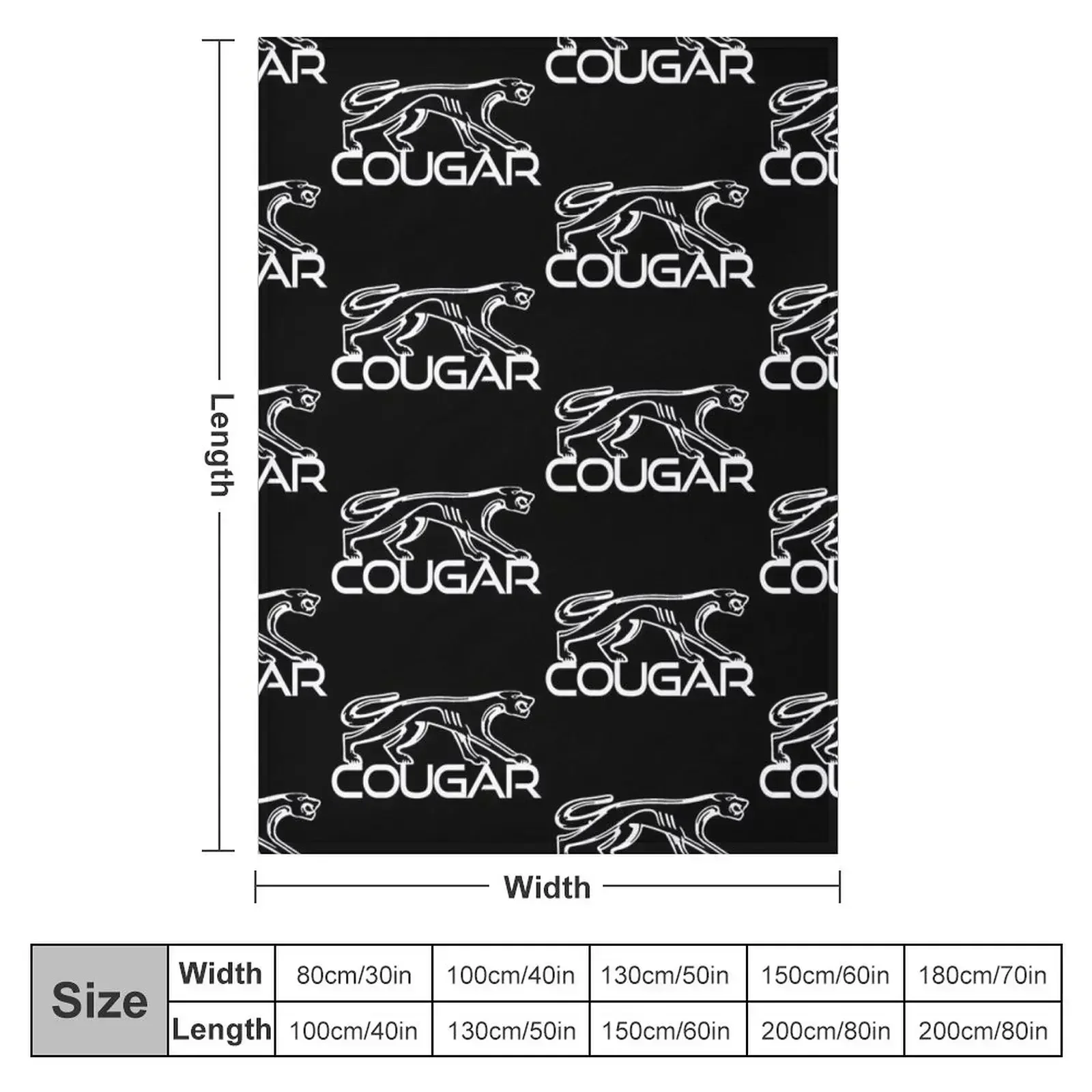 Mercury Cougar Throw Blanket For Decorative Sofa Furrys Picnic Sofa Throw Blankets