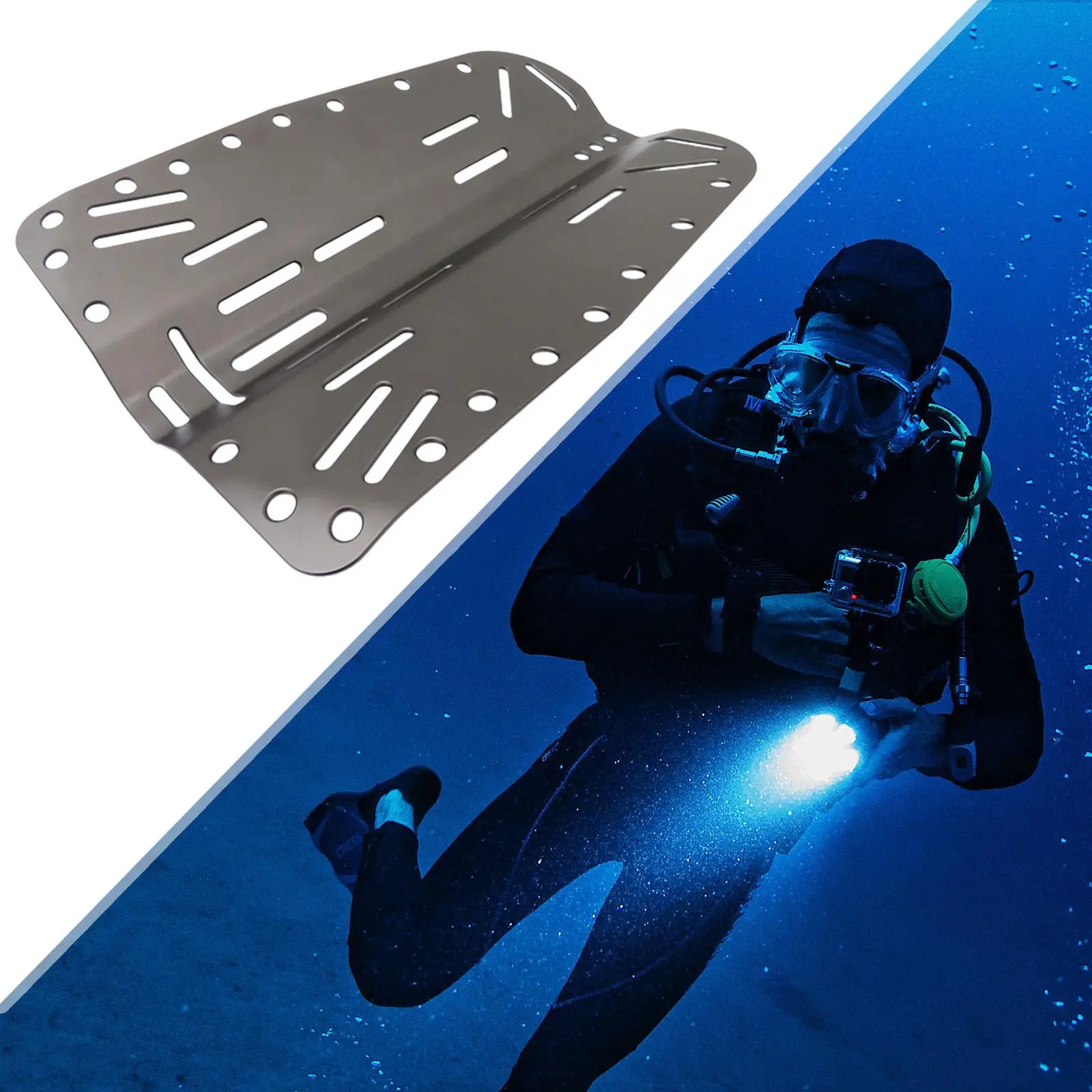 

Diver BCD Gear Scuba Diving Backplate Dive Snorkeling Practical Equipment