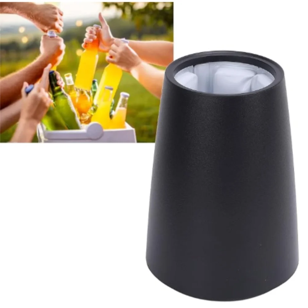 Portable Sparkling Wine Chiller for For champagne - Fast Cooling Ice Bucket with Built-in Gel for Mess-Free Chilling Anywhere