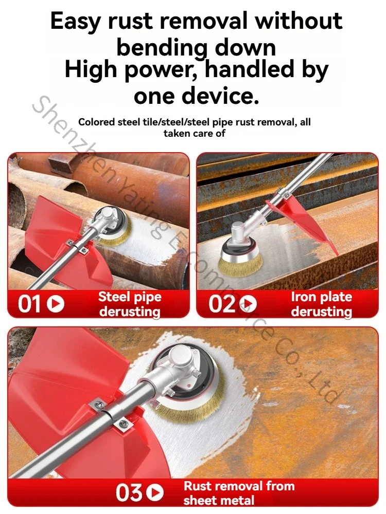 Excellent Artifact Color Steel Wire Brush Refurbishment Iron Steel Polishing Electric Polisher Rust Removal Machine Polishing Ma
