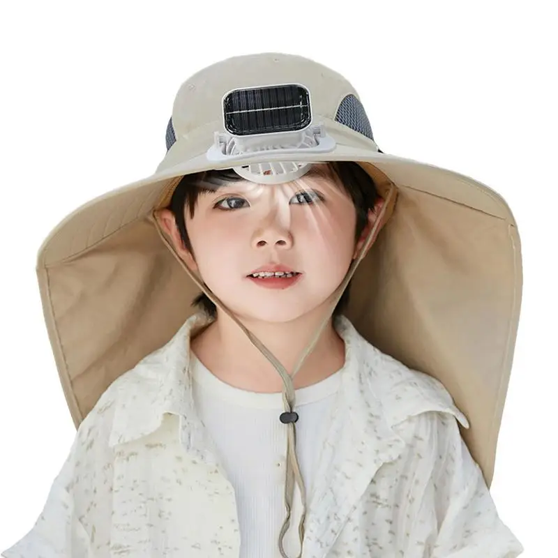 

Hat With Solar Fan Wide Brim Solar Fan Hat Hat With Solar Powered Fan For Boys Girls
