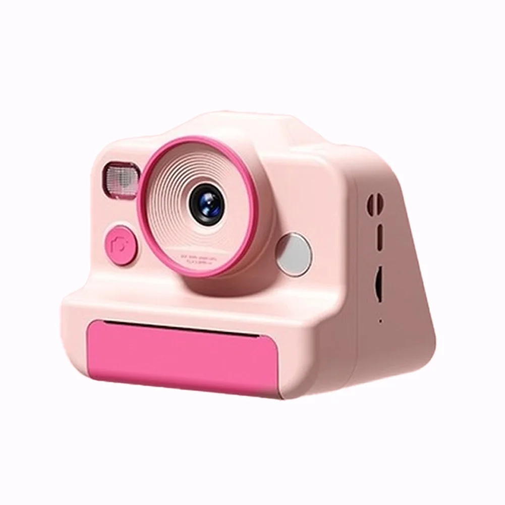 Child Photography Toy with Dual Camera and Printer - 2.4 inch Screen 300K Pixels VGA Recording Silicone Edge Design