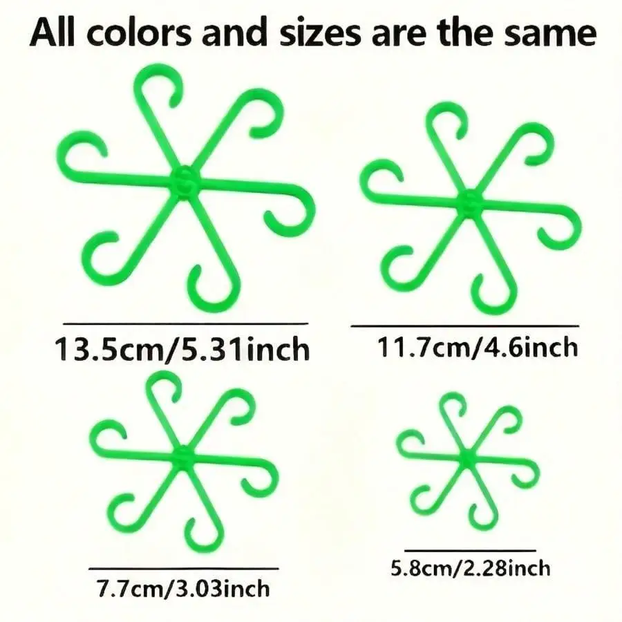 1pc Plant Anti-Toppling Support Pole Green Plant Fixator Flower Hydroponic Folding Fixed Support
