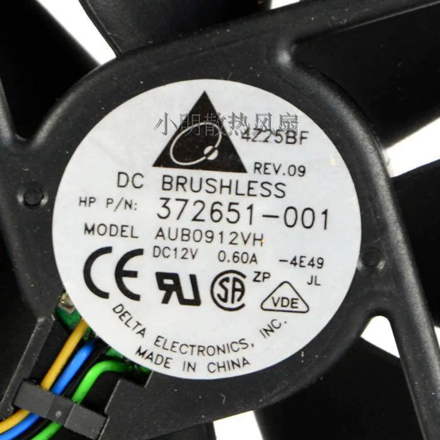 AA + for Delta AUB0912VH 12V 0.6A 9CM fan, speed measurement, power fan, ultra-quiet