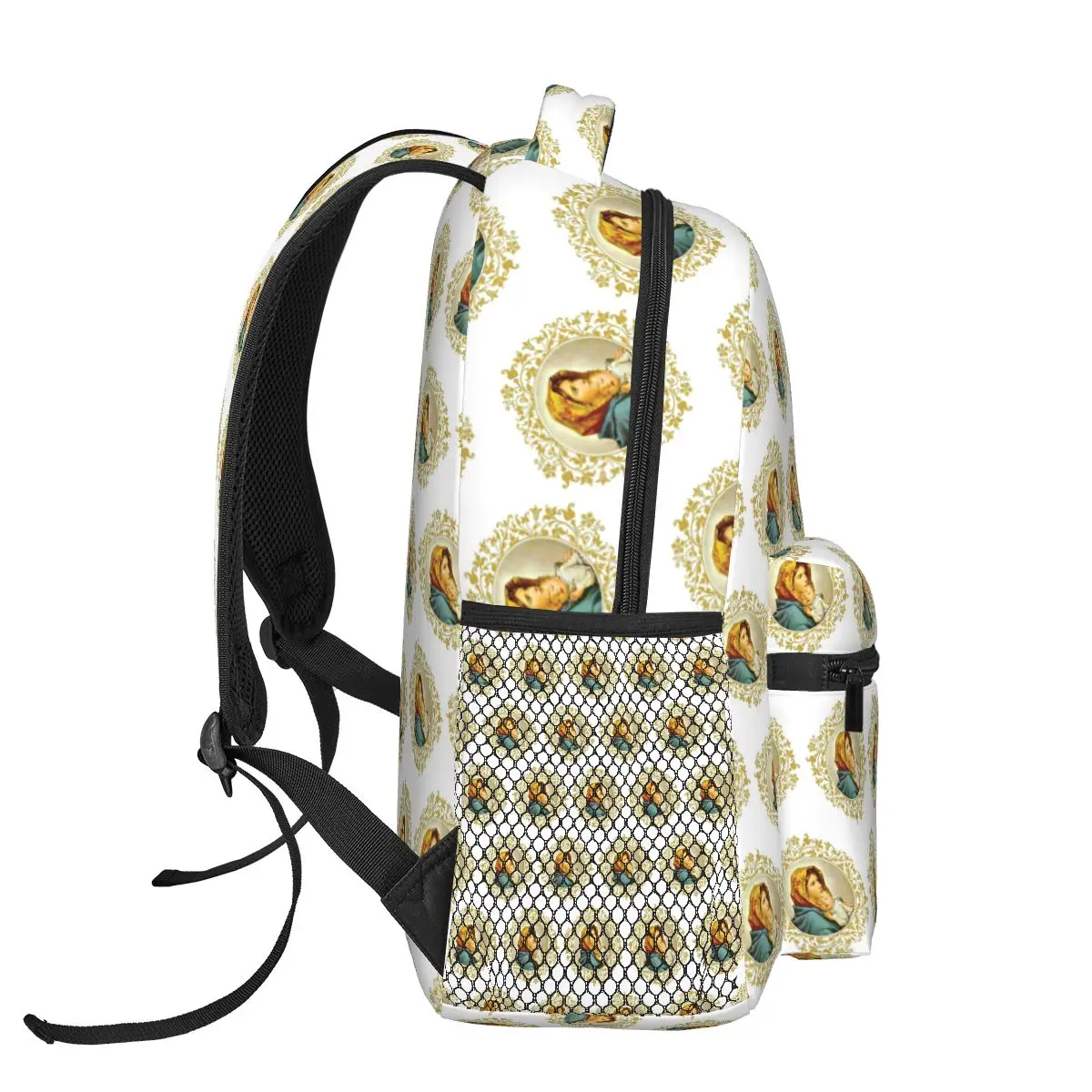 مريم العذراء مع يسوع الطفل على ظهره رائجة البيع Daypack سعة كبيرة بنين بنات BookBag حقيبة مدرسية حقائب كتف للرجال والنساء