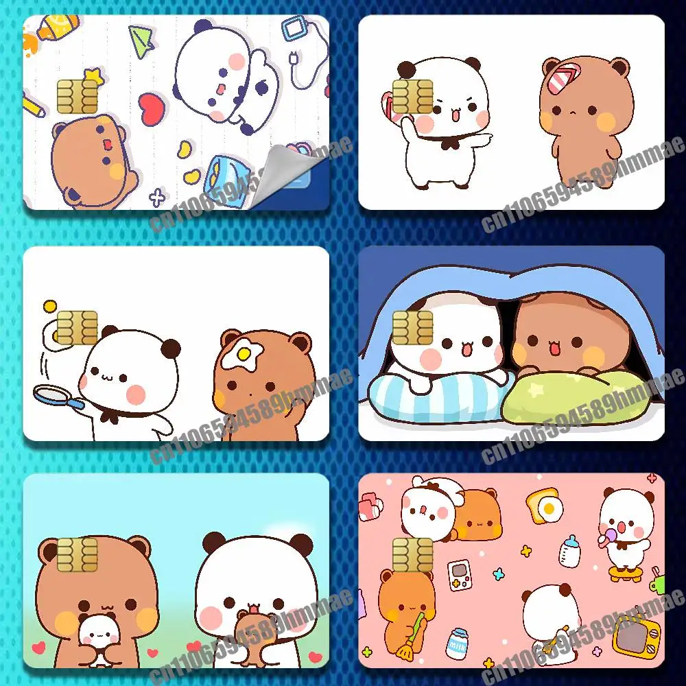 

For Funny Bubu Dudu Sticker Case Credit Bank Film ID Decorative Self-adhesive Card Cover Skin