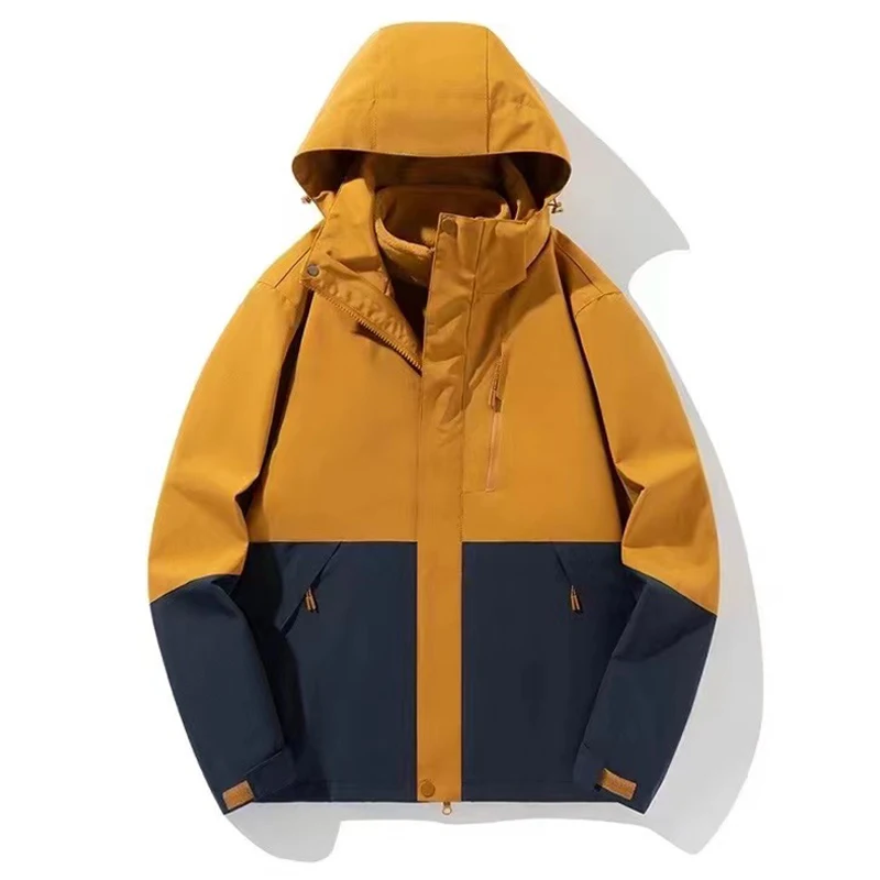 

Unisex Outdoor Sports 3 In 1 Jacket Men/Women Fashion Waterproof Outerwear Autumn Winter Warm Inner Lining Windproof Coat