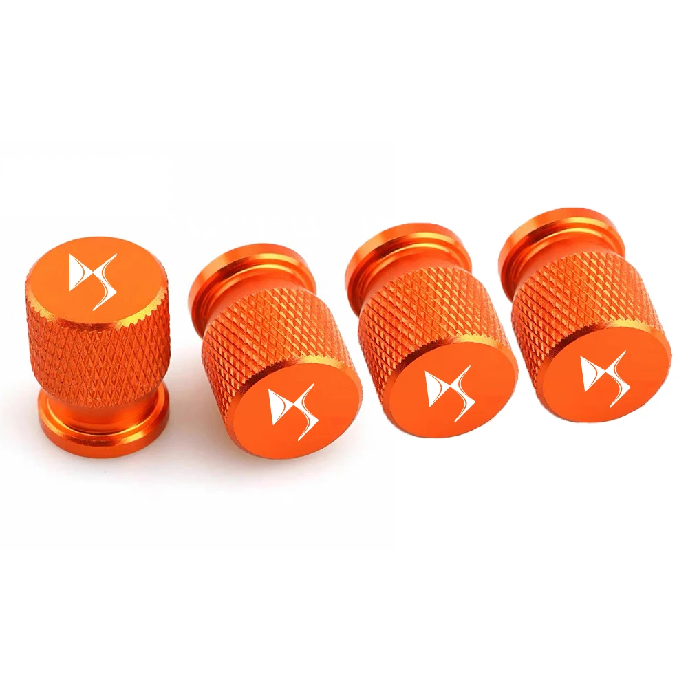 4pcs/Lot Colorful Car Tire Hexagonal Valve Nozzle Cap Stainless Steel for DS SPIRIT DS3 DS4S DS5 5LS DS6 DS7 DS WILD