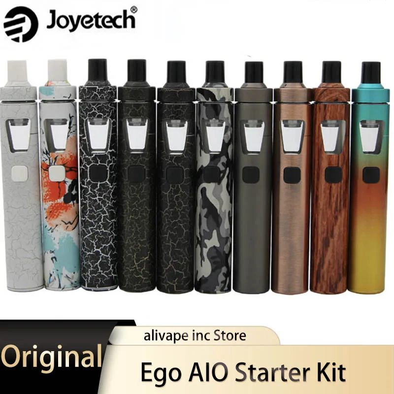 Original Joyetech Ego AIO Starter Kit All-in-One 2ml Anti-leaking Tank 1500mah eGo AIO Battery E-Cigarette Vaporizer Vape Kit