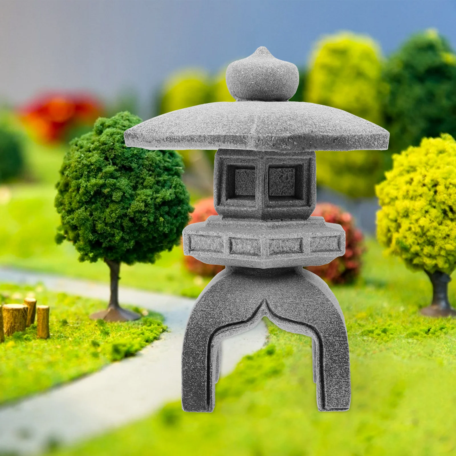 

Mini Asian Statue Realistic Stone Lantern For Bonsai Micro Landscape Garden Decor Garden Pavilion Miniature Pavilion