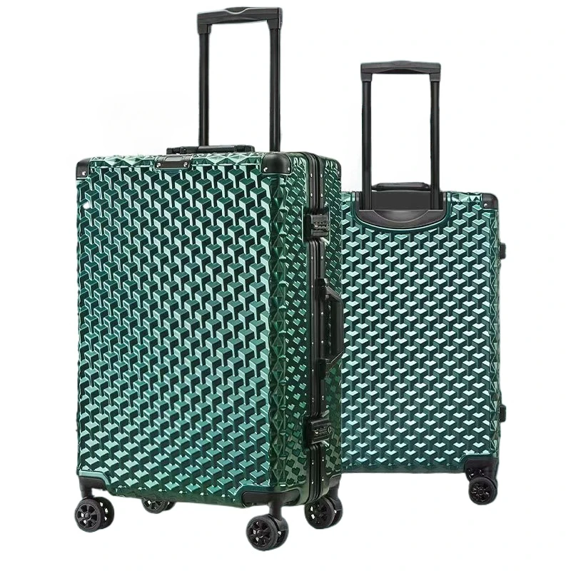 20 inch aluminum frame luggage for boarding, men's and women's fashion luggage, 28 inch large capacity travel suitcase