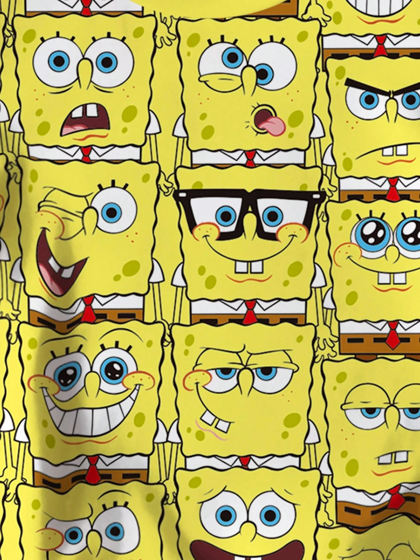 S-SpongeB-Bob SquarePants Printed Children's T-shirt Manga Printed Round Neck Short Sleeve , Summer Use, Multiple Sizes, Soft